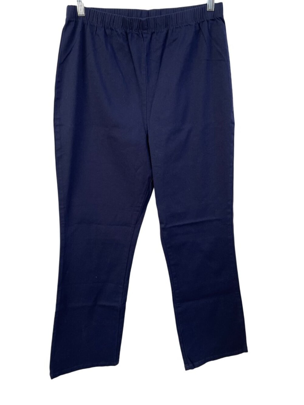 Denim & Co Leggings XL Stretch Regular Boot Cut Elastic Waist Pants Navy Casual